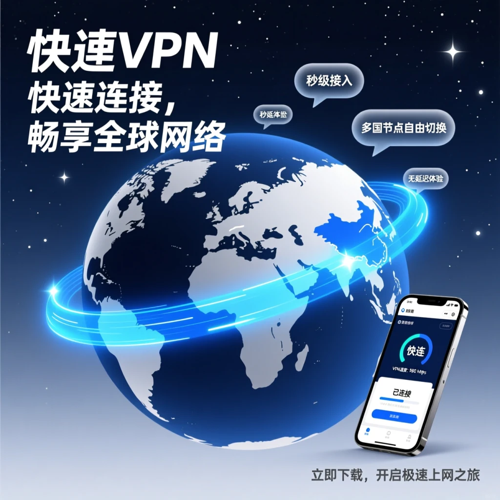快连全球网络连接展示